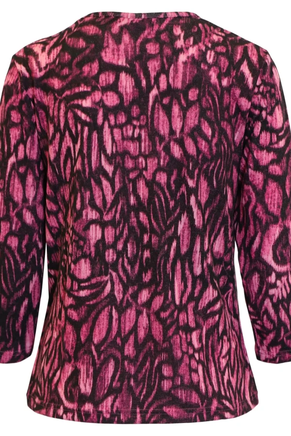 T-shirt Med 3/4 ærmer - Fuchsia Mix