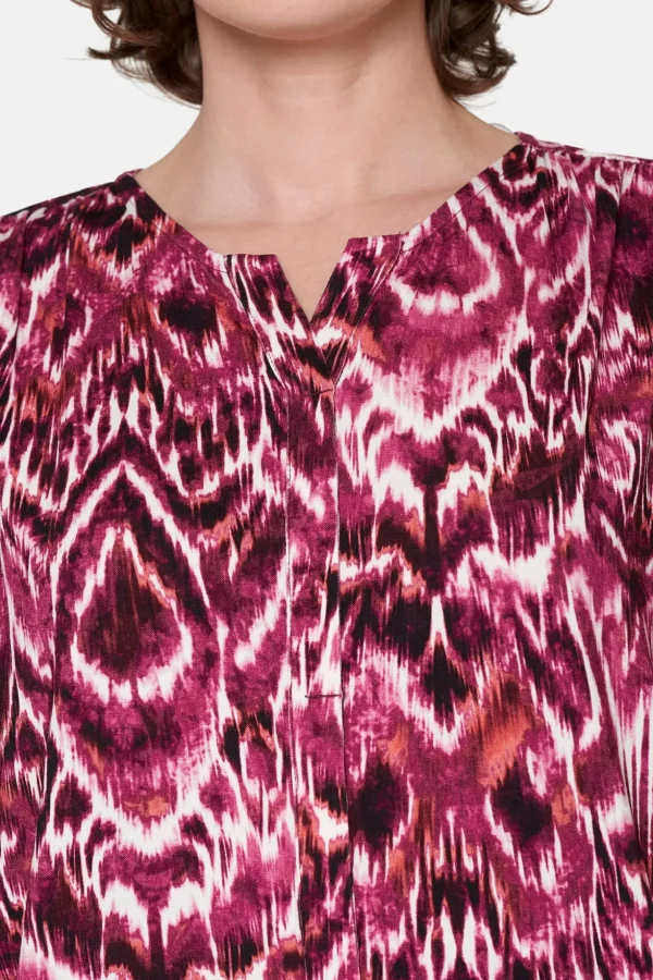T-shirt Med 3/4 ærmer - Fuchsia Pink