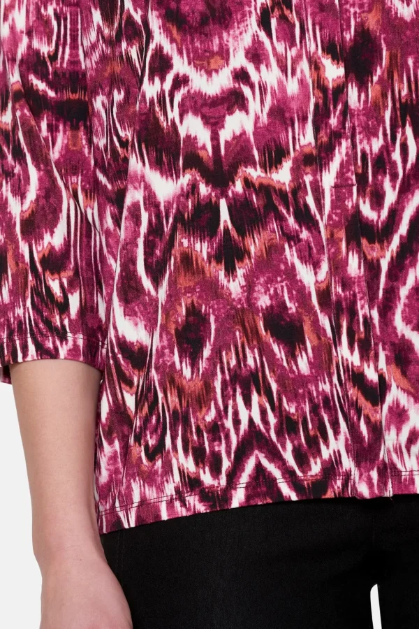 T-shirt Med 3/4 ærmer - Fuchsia Pink