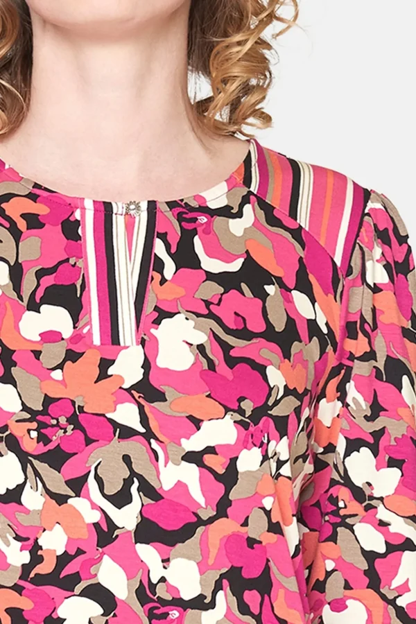 T-shirt Med 3/4 ærmer - Magenta