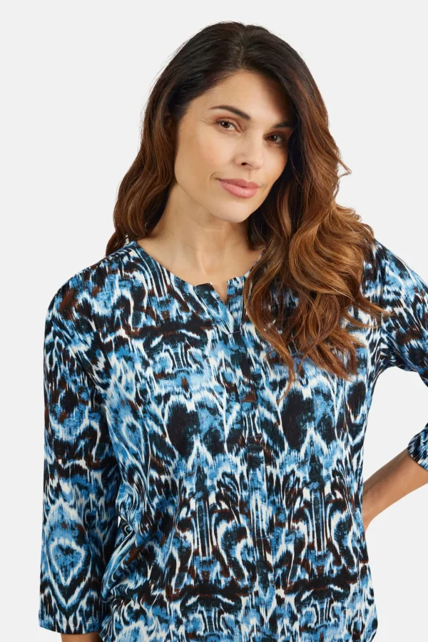 T-shirt Med 3/4 ærmer - Midnight Blue