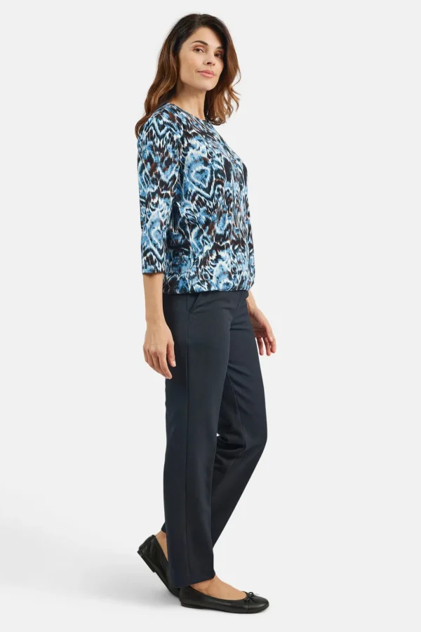 T-shirt Med 3/4 ærmer - Midnight Blue