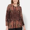 T-shirt Med 3/4 ærmer - Mocha Bisque