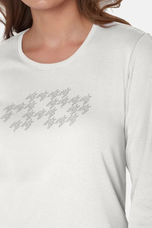T-shirt Med 3/4 ærmer - Off White