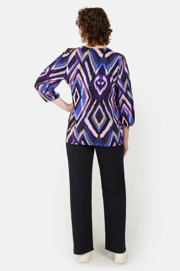 T-shirt Med 3/4 ærmer - Purple
