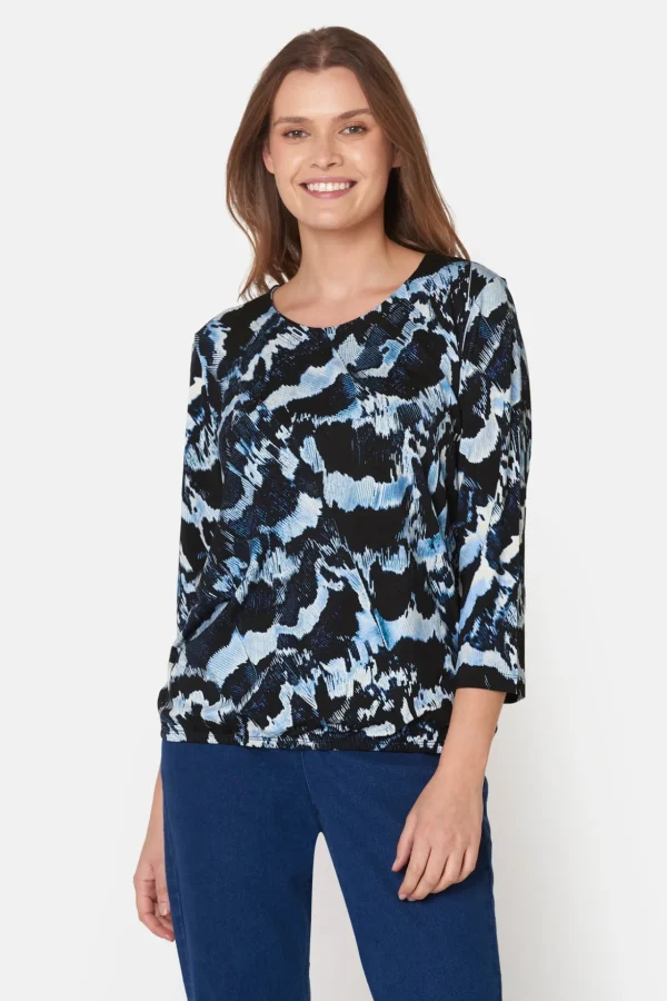 T-shirt Med 3/4 ærmer - Sky Blue
