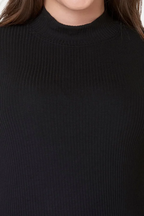T-shirt med 3/4 ærmer - Sort