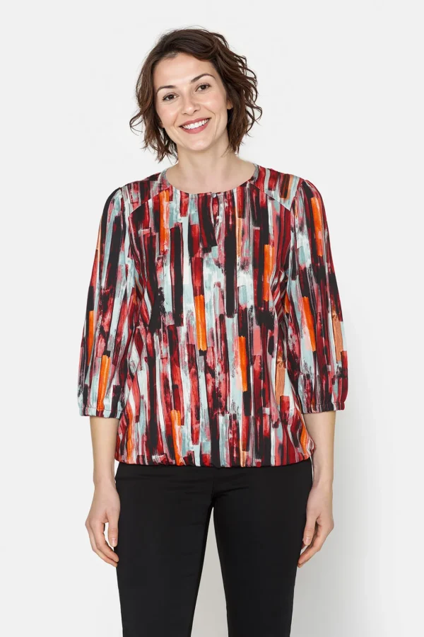 T-shirt Med 3/4 ærmer - Vine Red