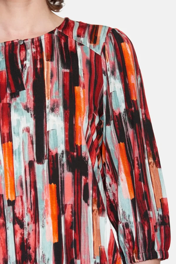 T-shirt Med 3/4 ærmer - Vine Red