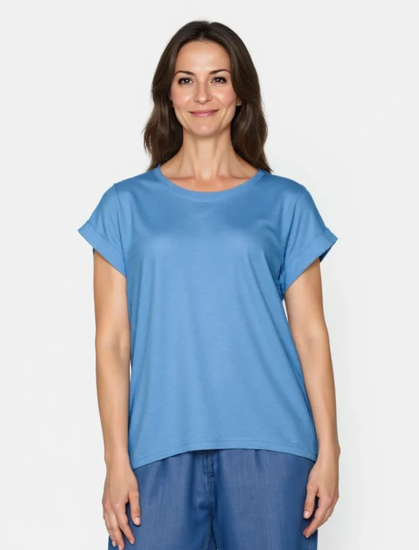 T-shirt Med Korte ærmer - Blue