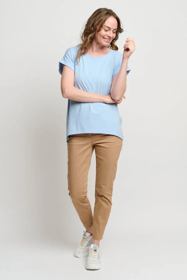 T-shirt Med Korte ærmer - Chambray Blue