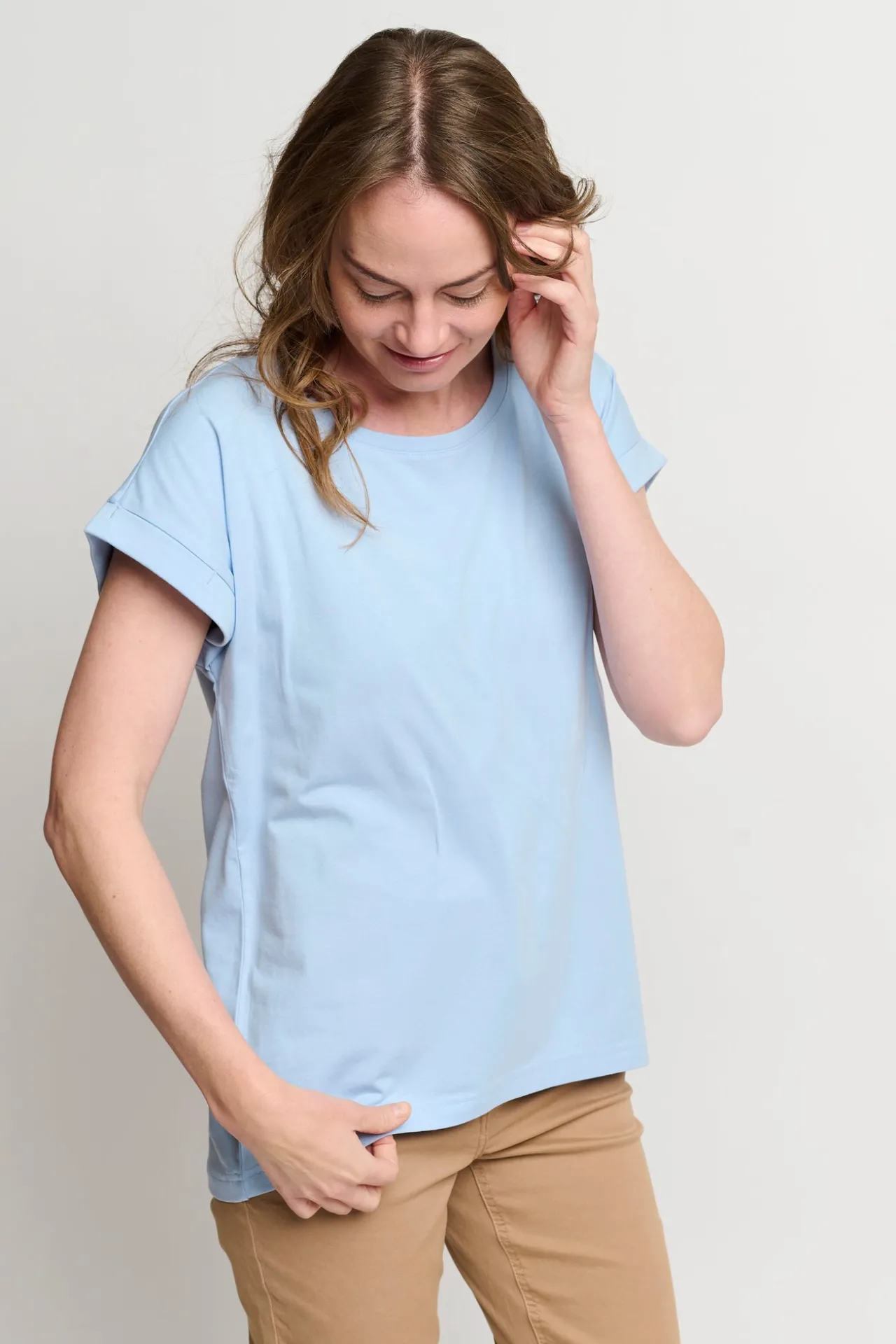 tshirt_med_korte_rmer__ch_1.webp T-shirt Med Korte ærmer - Chambray Blue