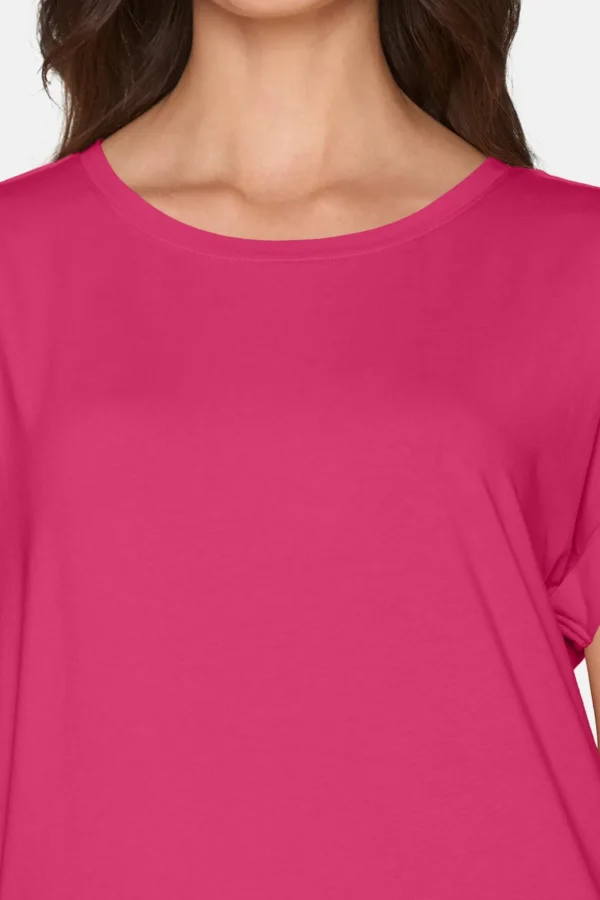 T-shirt Med Korte ærmer - Raspberry