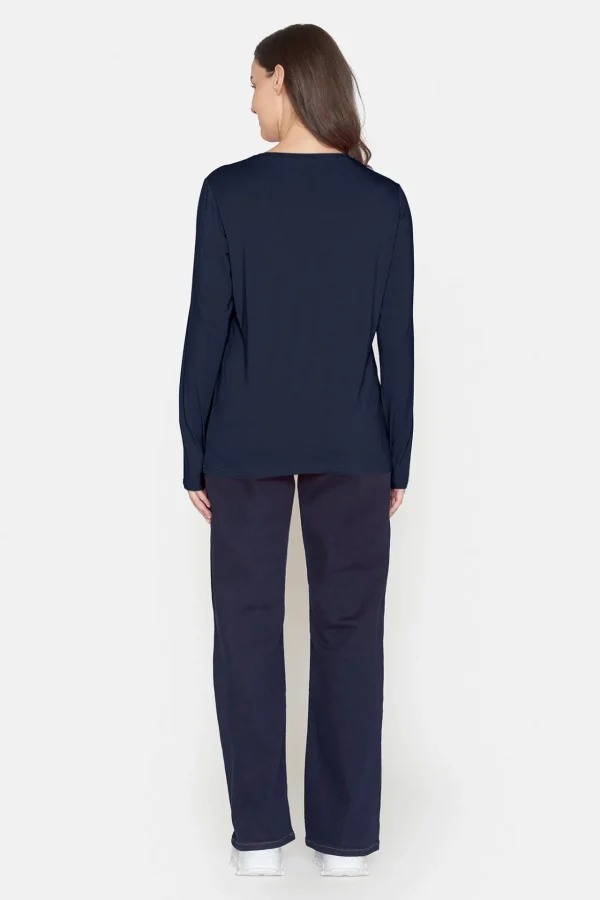 T-shirt Med Rund Hals - Navy