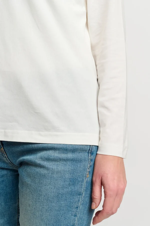 T-shirt Med Rund Hals - Off White