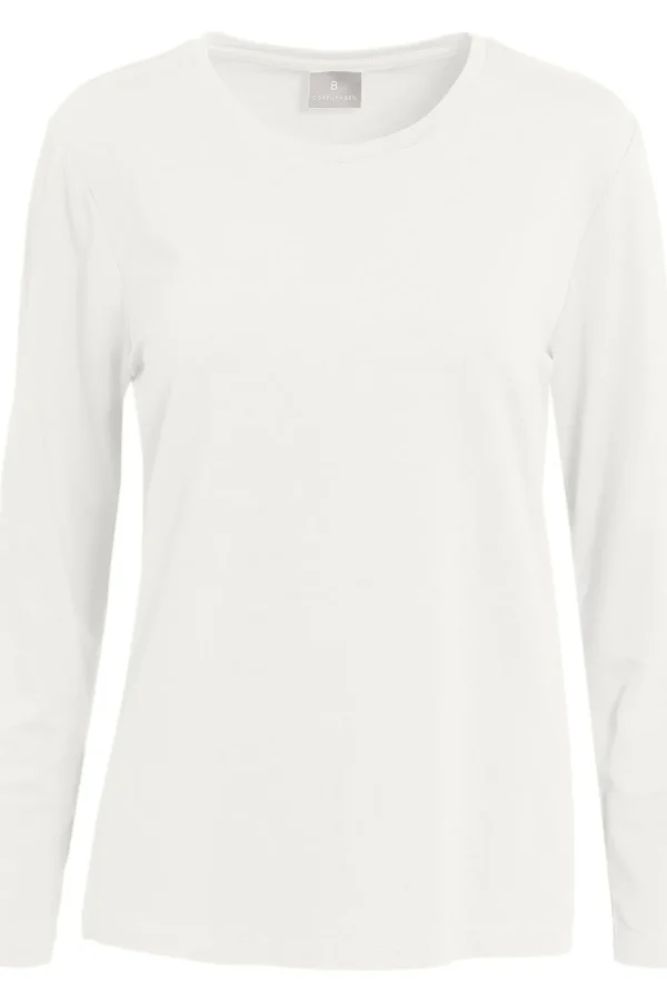 T-shirt Med Rund Hals - Off White