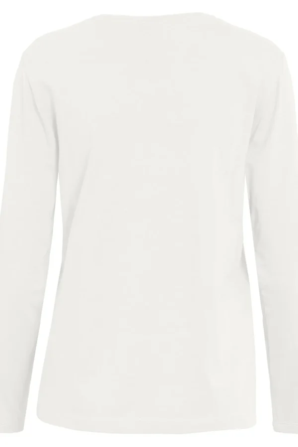 T-shirt Med Rund Hals - Off White