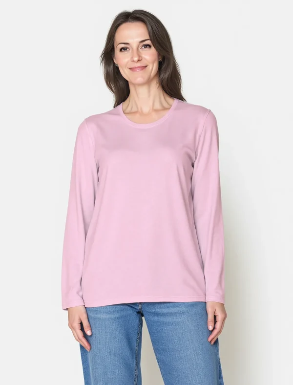 T-shirt Med Rund Hals - Pink Lady