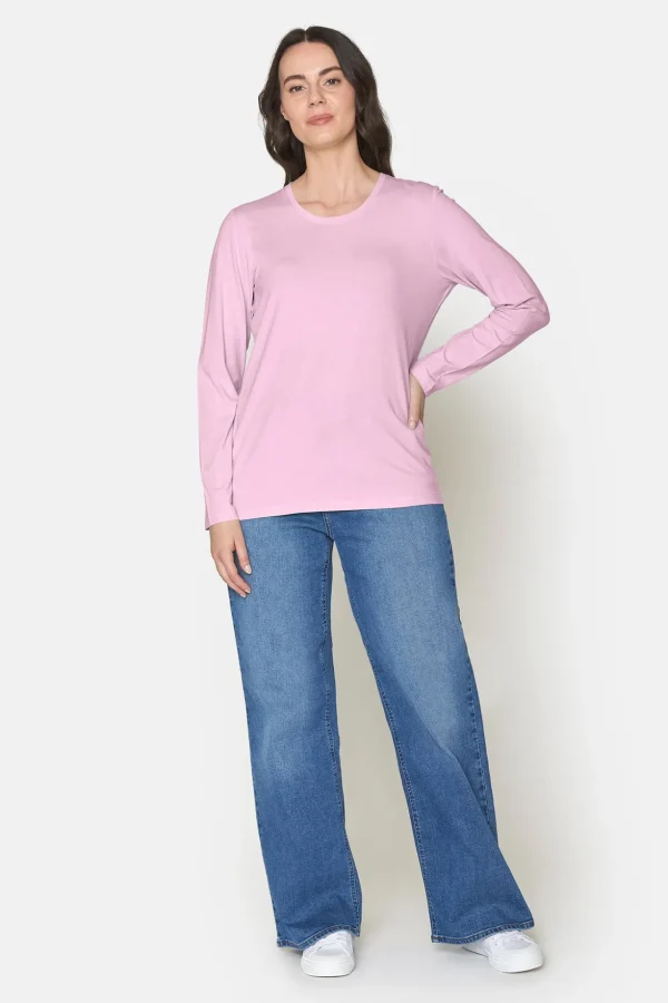 T-shirt Med Rund Hals - Pink Lady