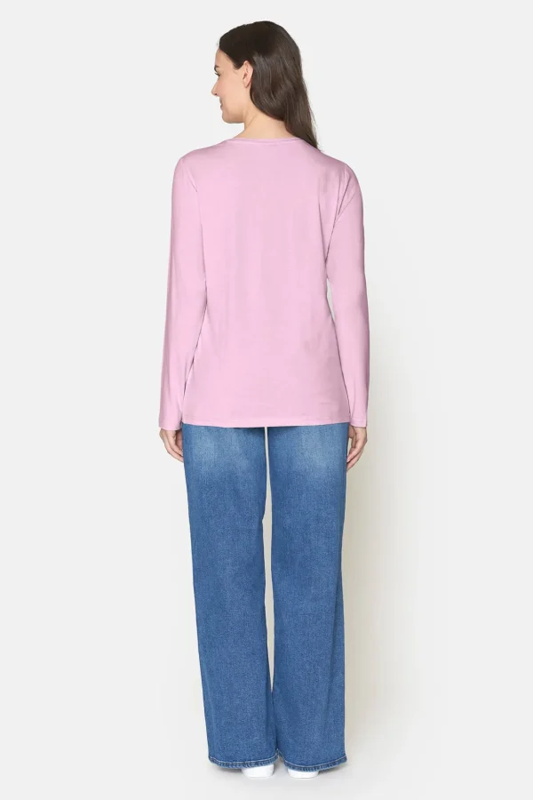 T-shirt Med Rund Hals - Pink Lady