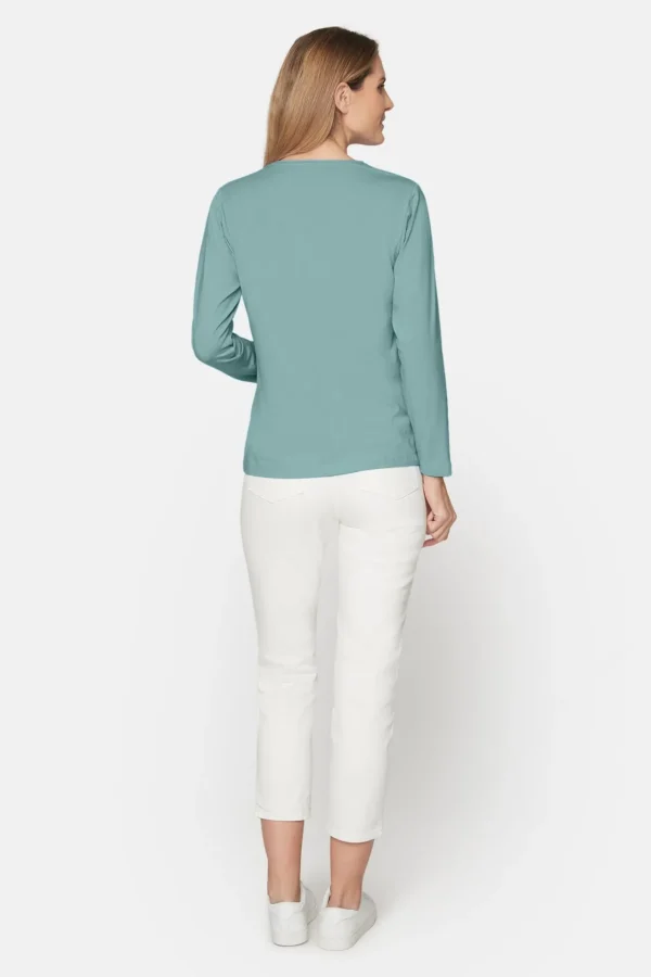 T-shirt Med Rund Hals - Sea Green
