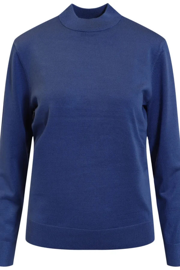 Turtleneck Pullover - Midnats blå