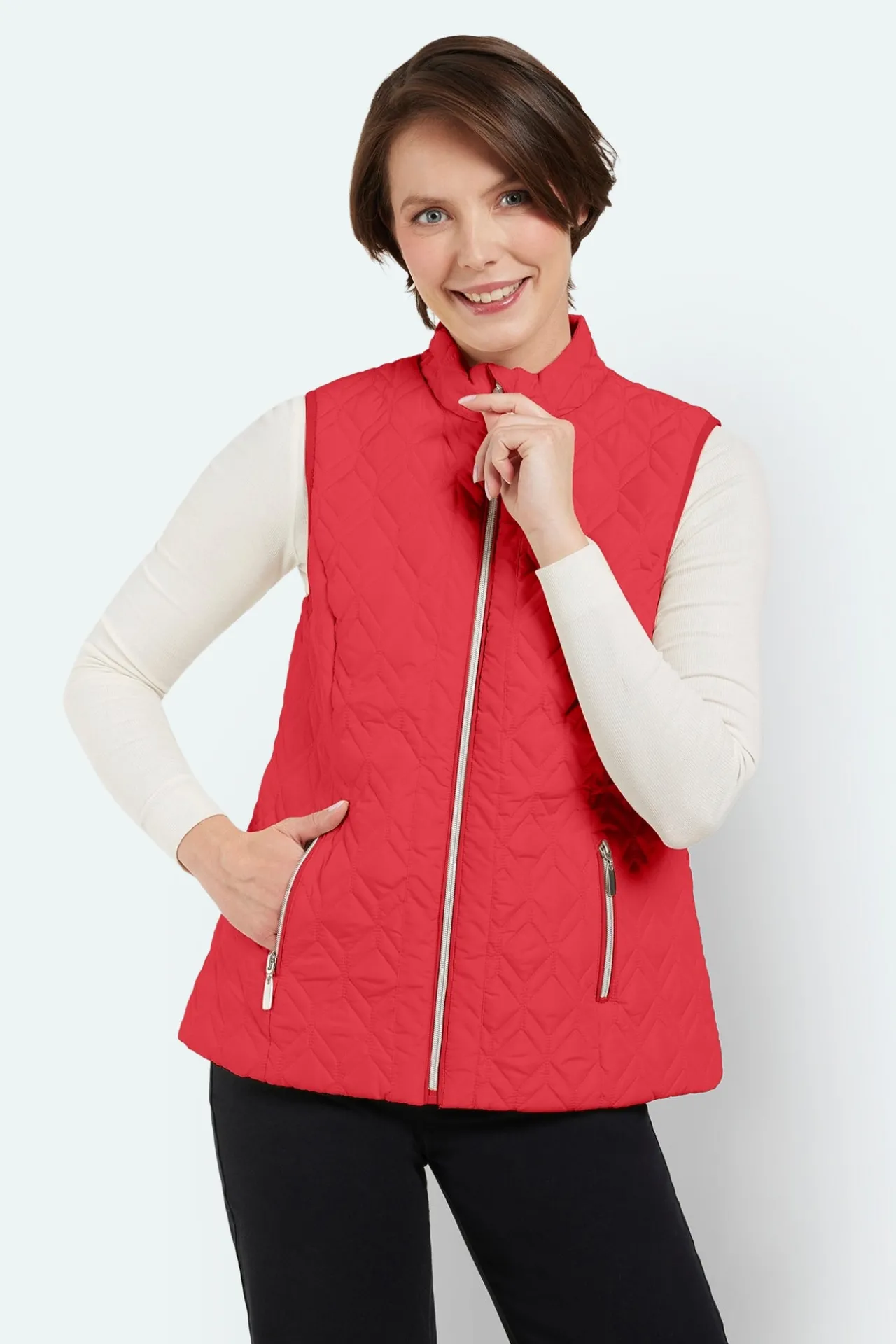 vest__neon_rd__quiltet_0.webp Vest - Neon Rød - Quiltet