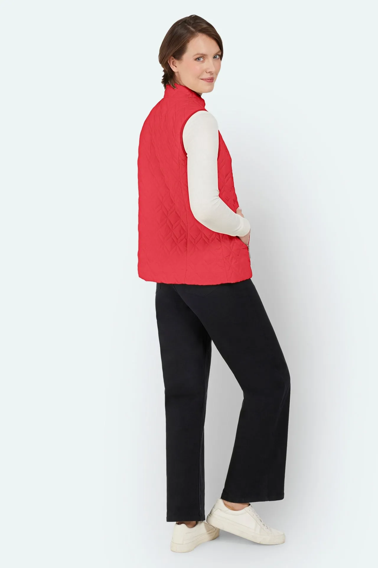 vest__neon_rd__quiltet_2.webp Vest - Neon Rød - Quiltet