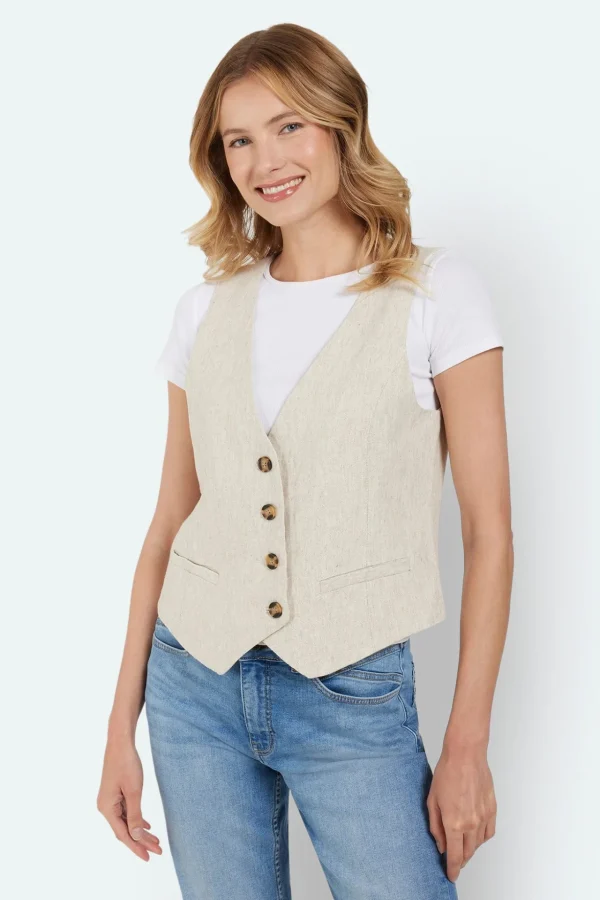 Vest - Sand Melange