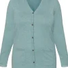 Basic Cardigan - Blue Haze Melange