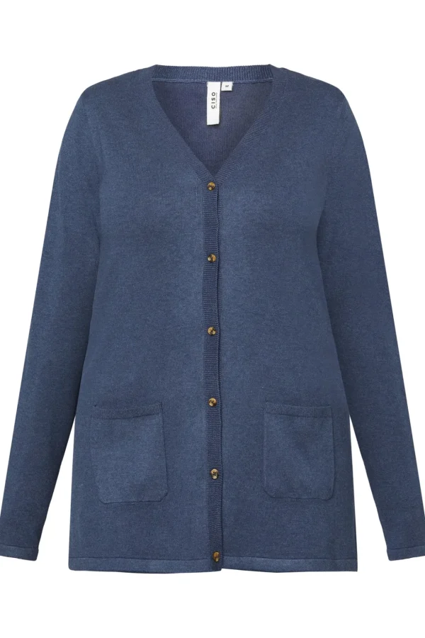Basic Cardigan - Naval Melange