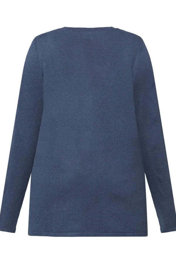 Basic Cardigan - Naval Melange