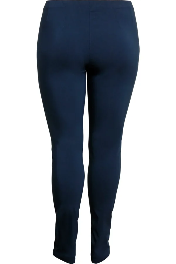 Basis Bengalin-bukser Med Indsnit I Taljen - Midnight Blue