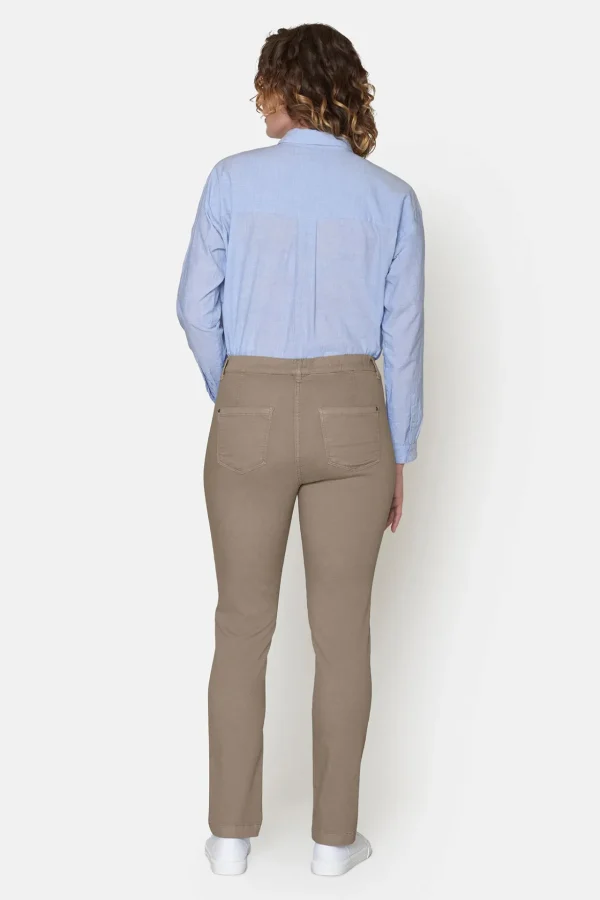 Bukser Madelaine - Mørk Sand - Straight fit
