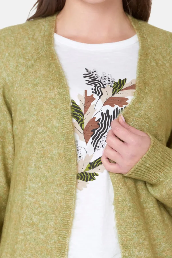 Cardigan - Green Melange