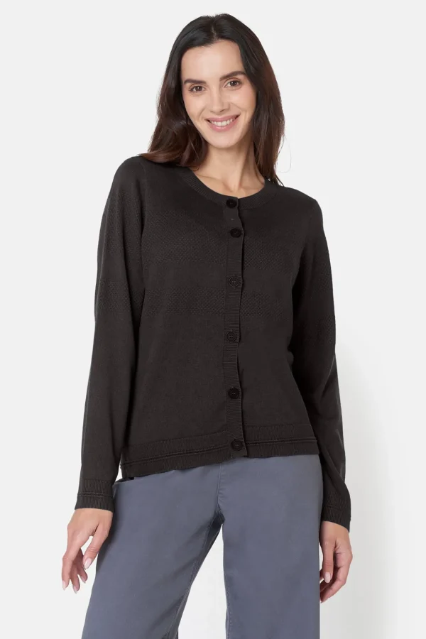 Cardigan O-hals - Black