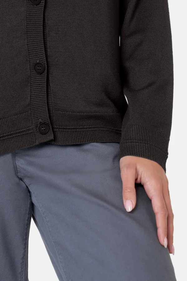 Cardigan O-hals - Black