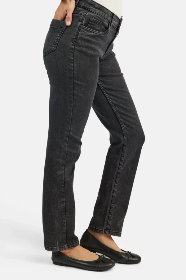 Jeans Jane - 5 lommet model - Mørk grå denim