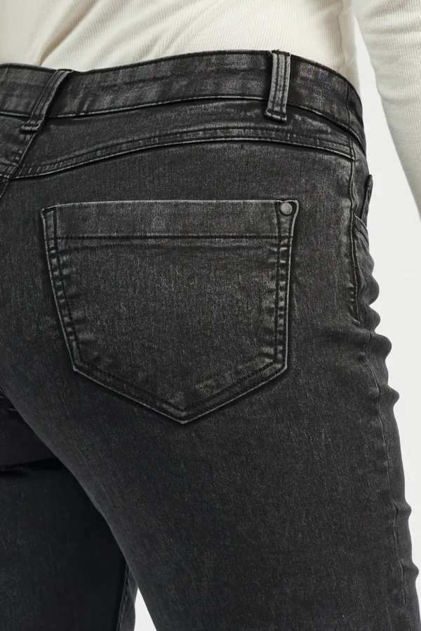 Jeans Jane - 5 lommet model - Mørk grå denim