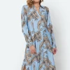 Kjole - Lyseblå - paisleyprint