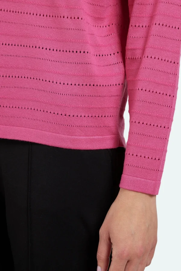 Pullover - Mørk Pink