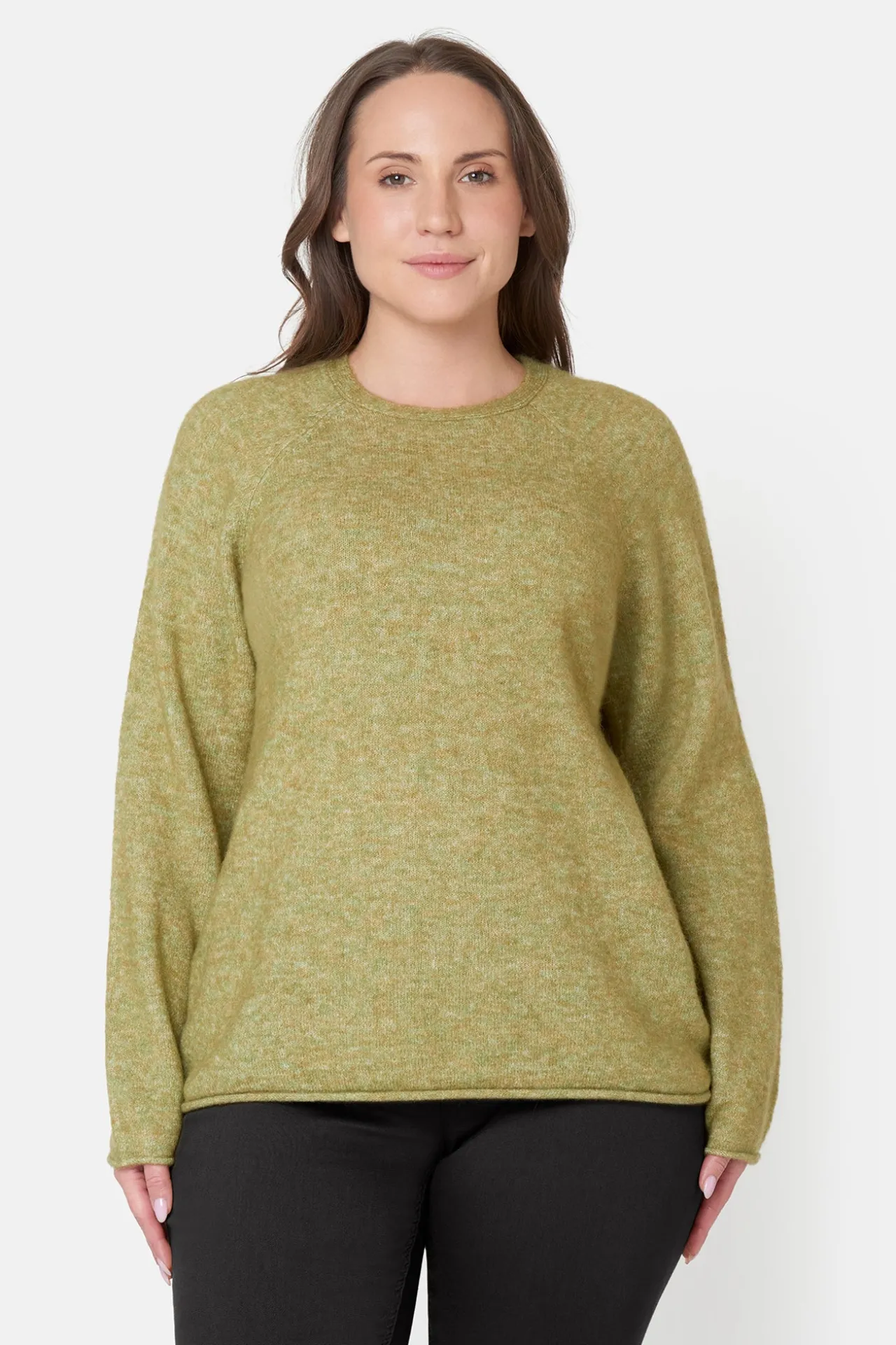 pullover__green_melange_0.webp Pullover - Green Melange