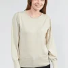 Pullover Med Pufærmer - Rainy Day Melange