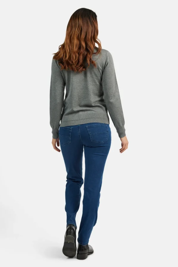 Pullover Rullekrave - Grey Melange