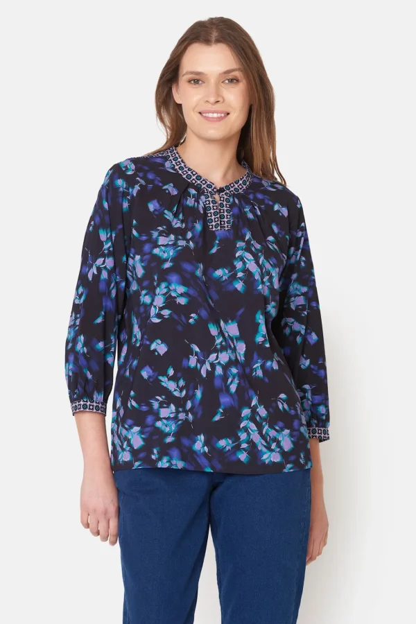 3/4 ærmet Bluse - Night Sky