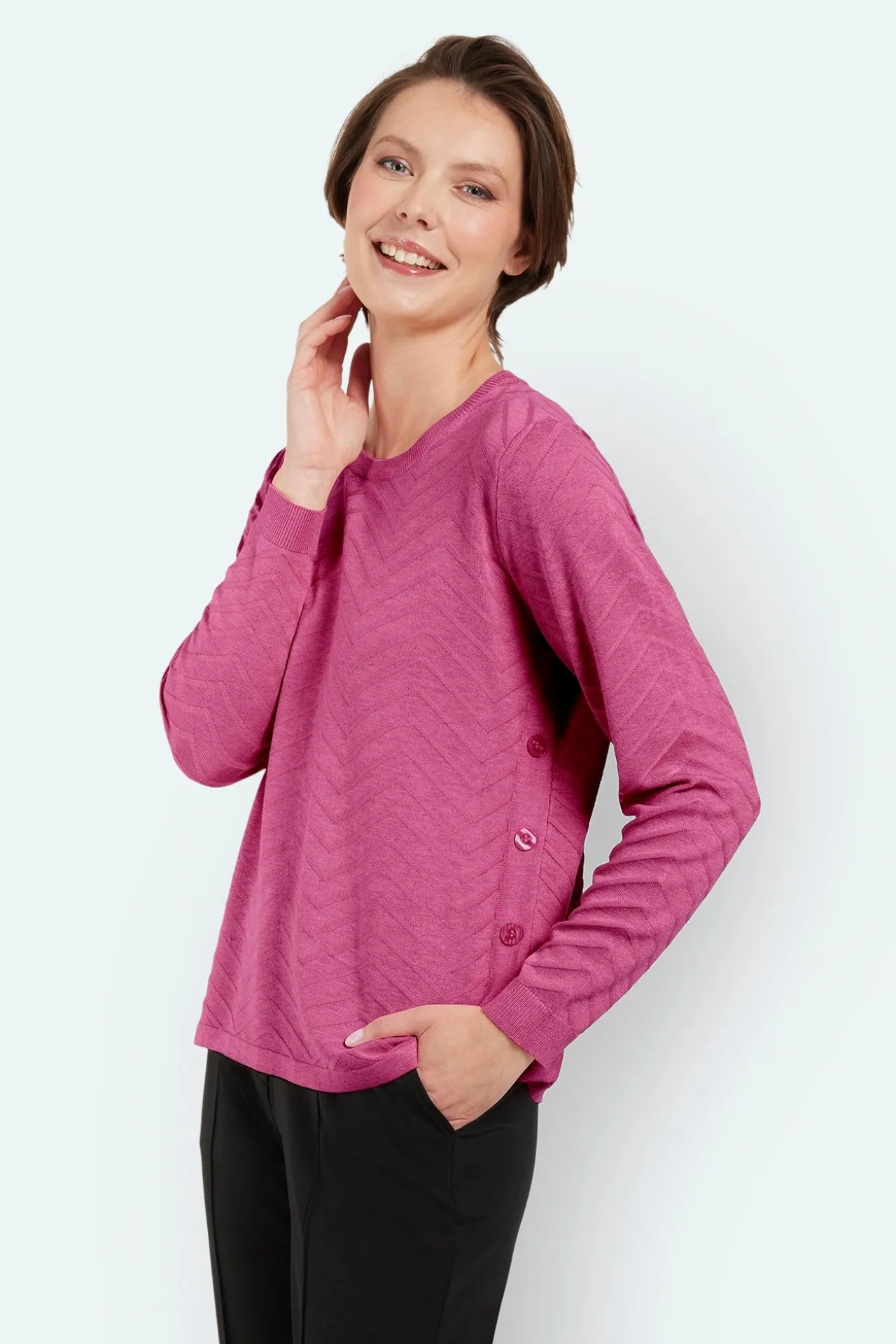 striktrje__mrk_pink_0.webp Striktrøje - Mørk Pink