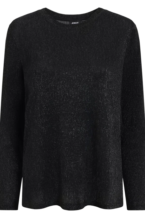 T-shirt 3/4 ærme - Black Lurex