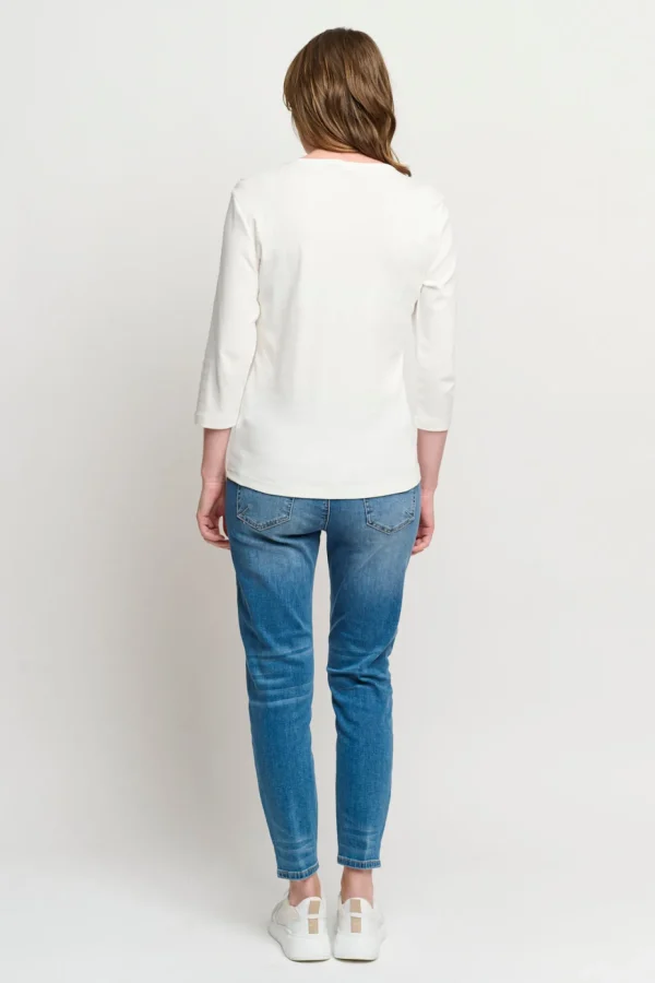 T-shirt 3/4 ærme - Cloud Dancer