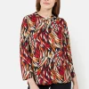 T-shirt Med 3/4 ærmer - Berry Red
