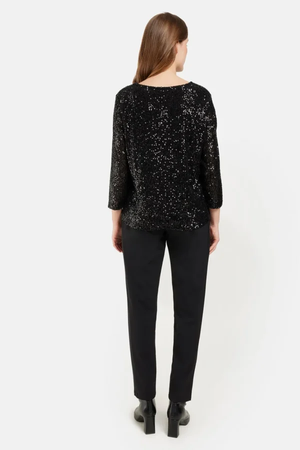 T-shirt Med 3/4 ærmer - Black